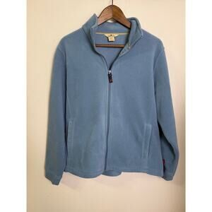 Woolrich Blue Fleece Full Zip Women’s Jacket Sz Large